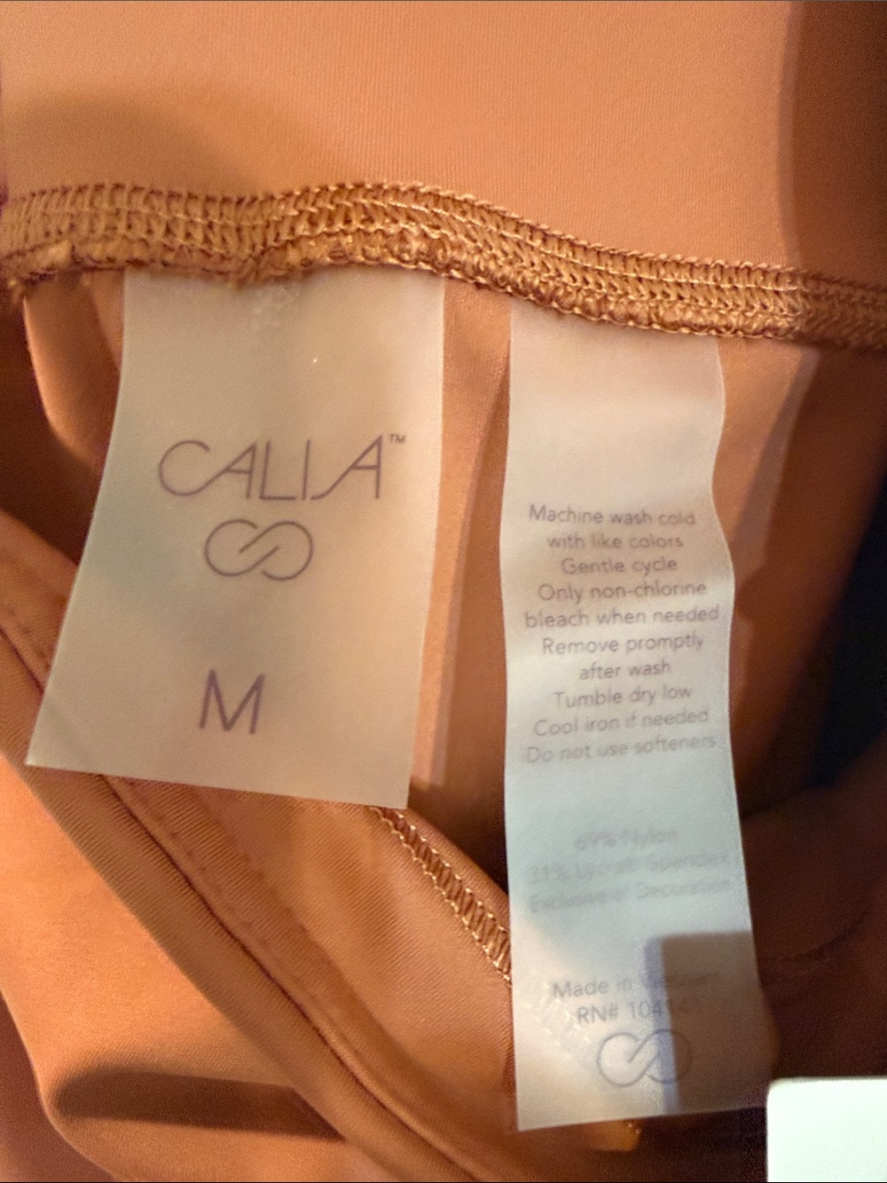 Calia high rise power move copper leggings medium NWT - Picture 6 of 8